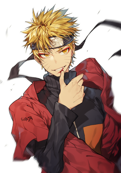 插画 火影忍者〔naruto -ナルト-〕:漩涡鸣人 画师:sukja
