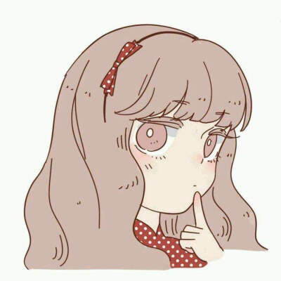 手绘q版七人闺蜜团头像