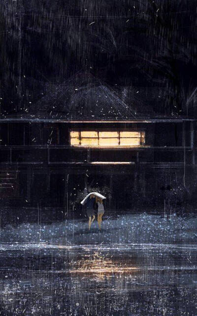 雨 唯美