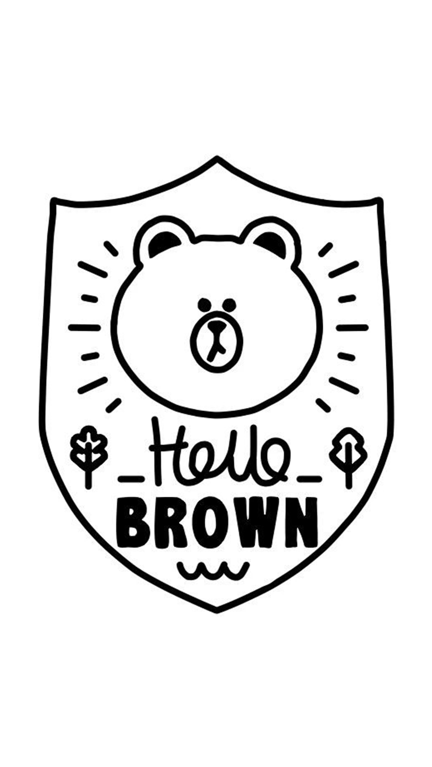 iphone 壁纸 line cony brown 可妮 布朗 莎莉 熊大 老虎