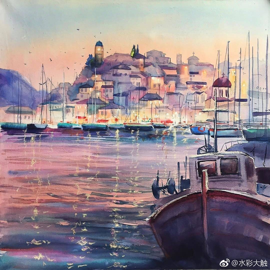 水彩画 风景