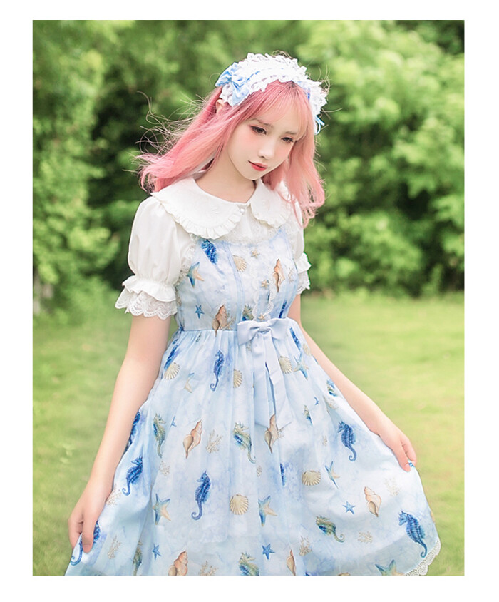 织锦园洋装lolita连衣裙夏季新款海星之歌jsk日常洛丽塔公主裙