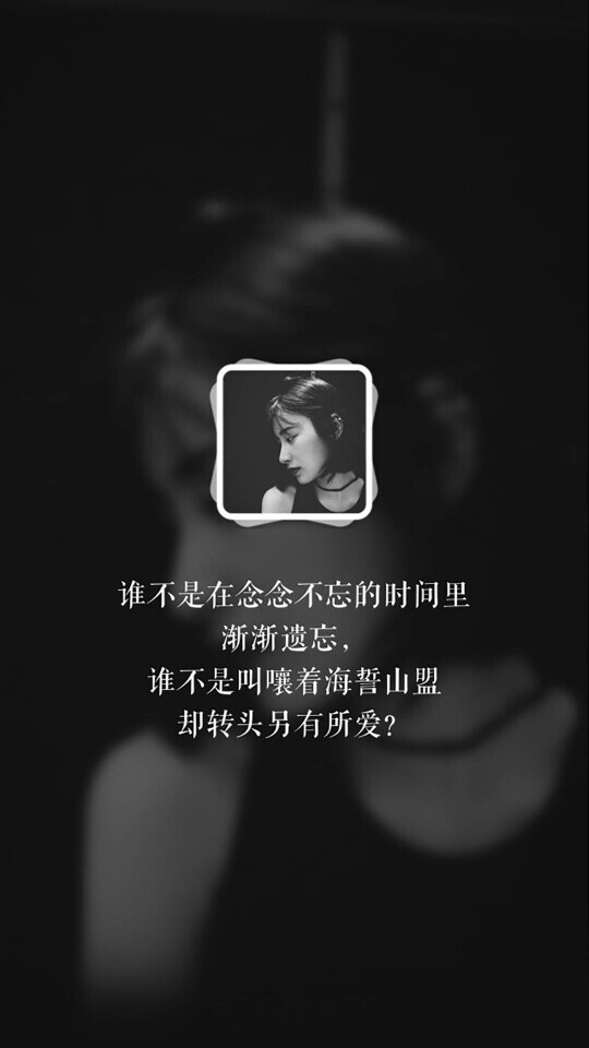 谁不是在念念不忘的日子里渐渐遗忘