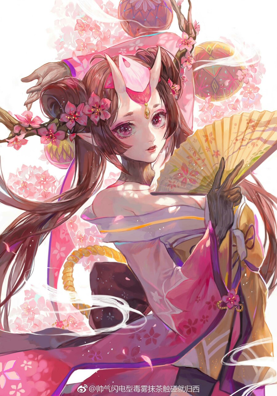 〖凉糕〗画师:抹茶菓子 唯美 动漫 桃花妖 意境