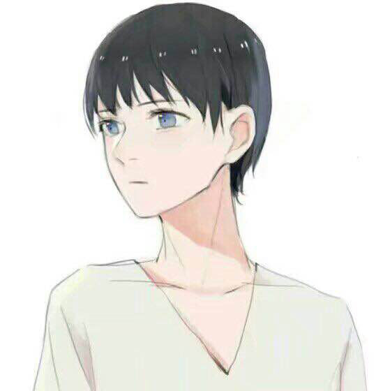 淡色系 蓝瞳 白衣 男头像 情侣头像
