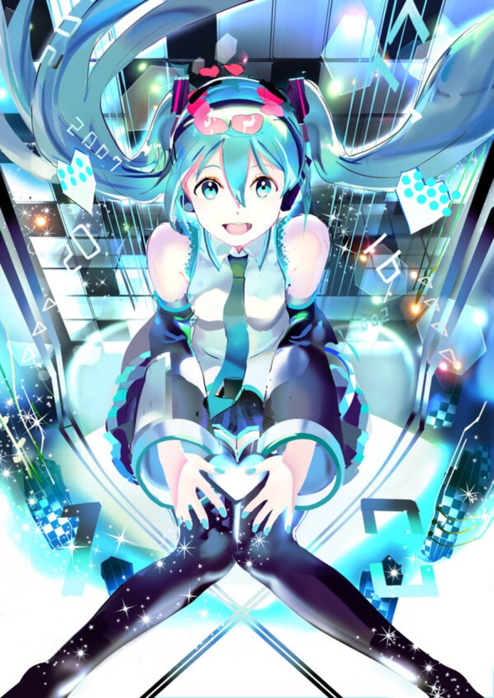 动漫 壁纸 头像 唯美 少女 梦幻 唯美 插画 套图 初音未来【侵权致歉