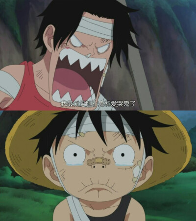 海贼王 艾斯 路飞 小时候 自截