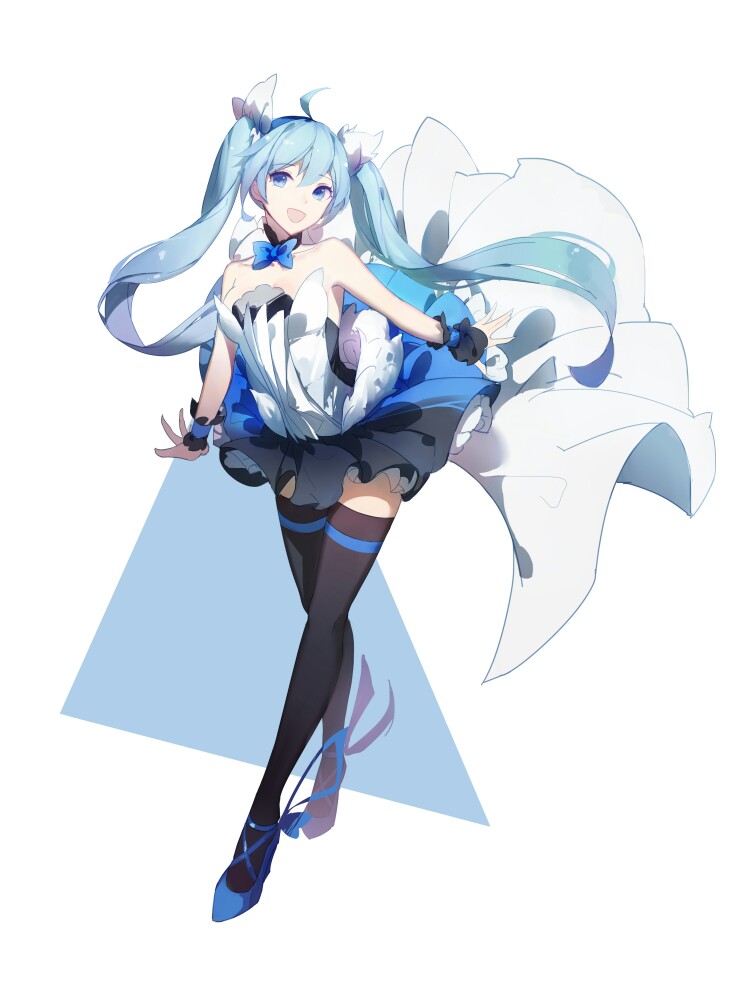 动漫 壁纸 头像 唯美 少女 梦幻 唯美 插画 套图 初音未来十周年贺图