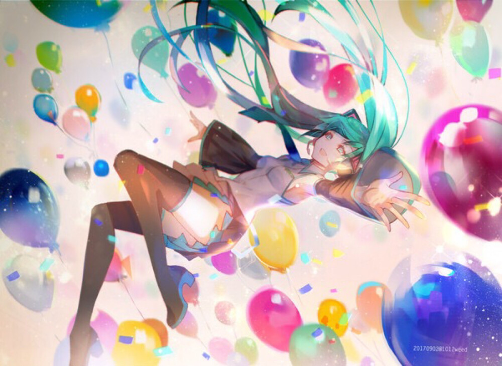 动漫 壁纸 头像 唯美 少女 梦幻 唯美 插画 套图 初音未来十周年贺图