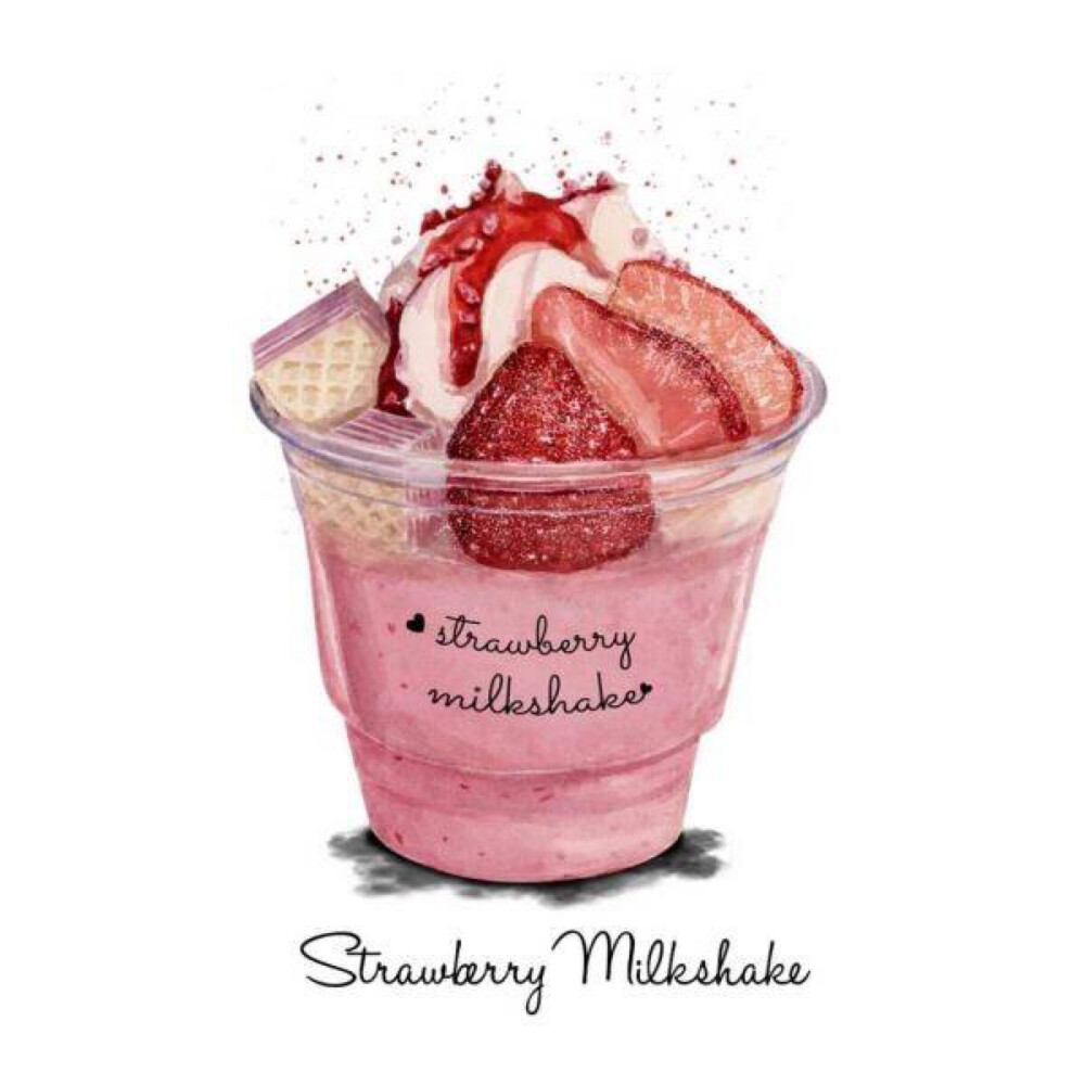 strawberry milkshake