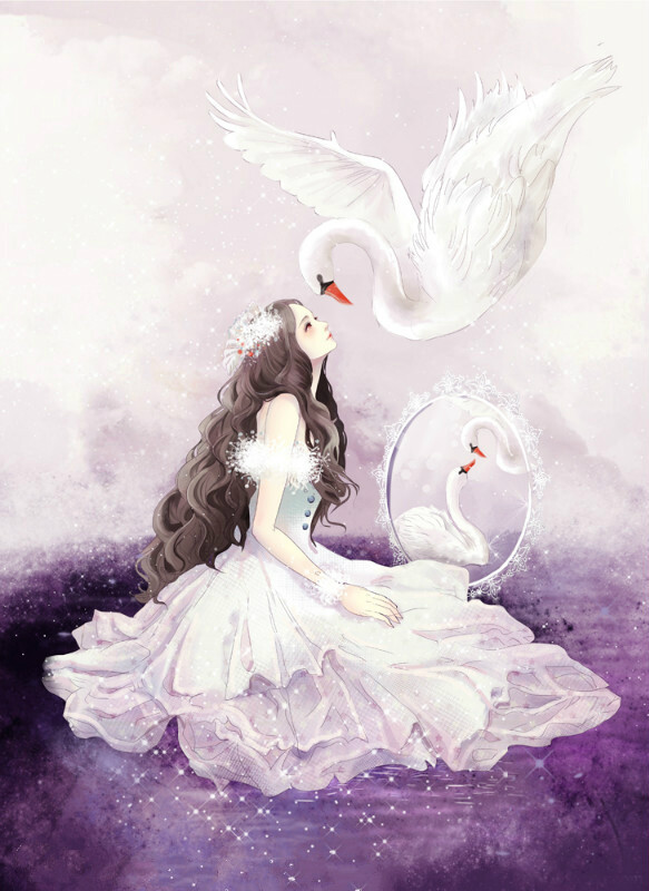 十二星座之双子座~ 插画师:e.pcat - 堆糖,美图壁纸