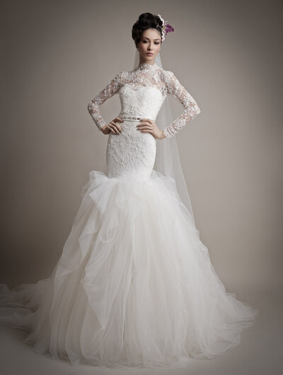 ersa atelier 来自罗马尼亚的顶级高订婚纱品牌ersa,有人说它的白纱是