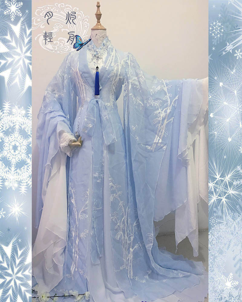 【月灼轻舟【瑞雪涤凡】姜沉鱼花千骨君拂 楚玉 祸国 古风cos服