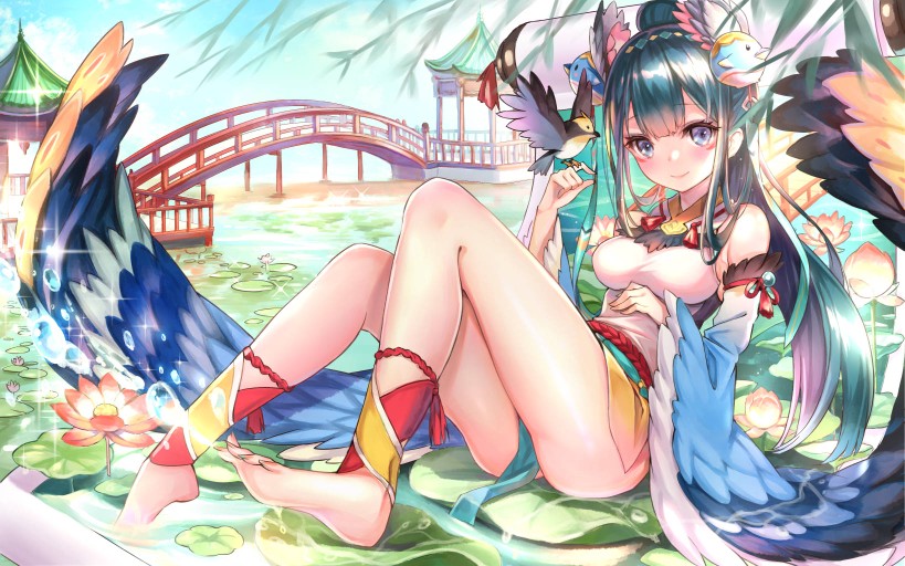 「阴阳师 花鸟卷 古风 古装 动漫 二次元 少女 甜美 可爱 小清新 清纯