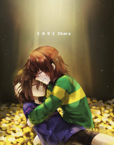 flanrae p站 二次元 插画 少女 游戏 undertale frisk chara id=