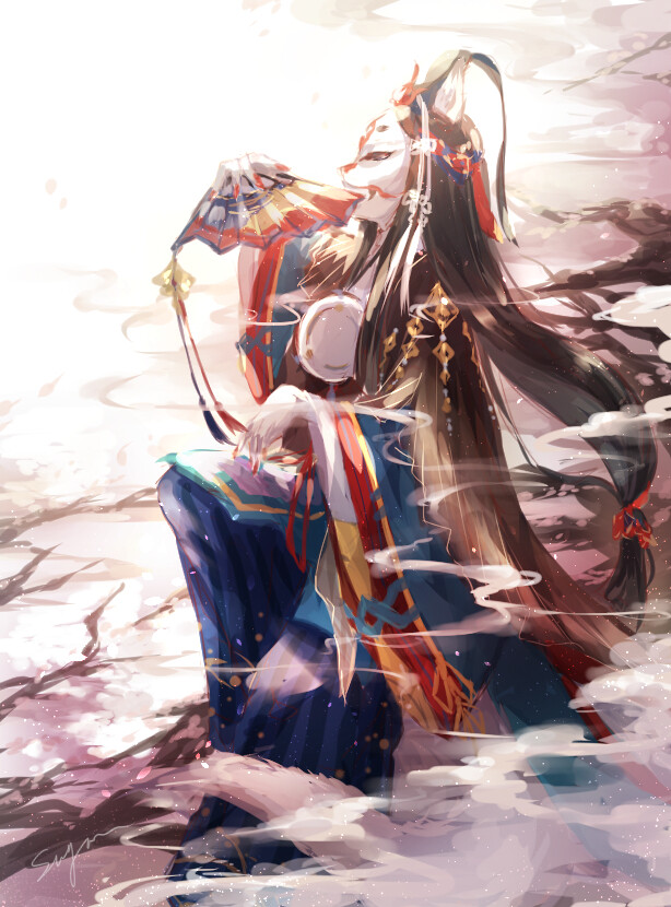 阴阳师 玉藻前 绘师:sugata 本作品pixiv id=64888945