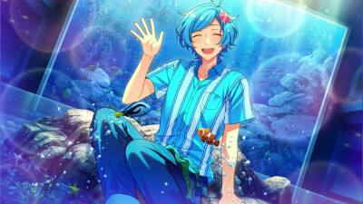 『合奏明星/偶像梦幻祭』深海奏汰★ドロップ*远い海とアクアリウム