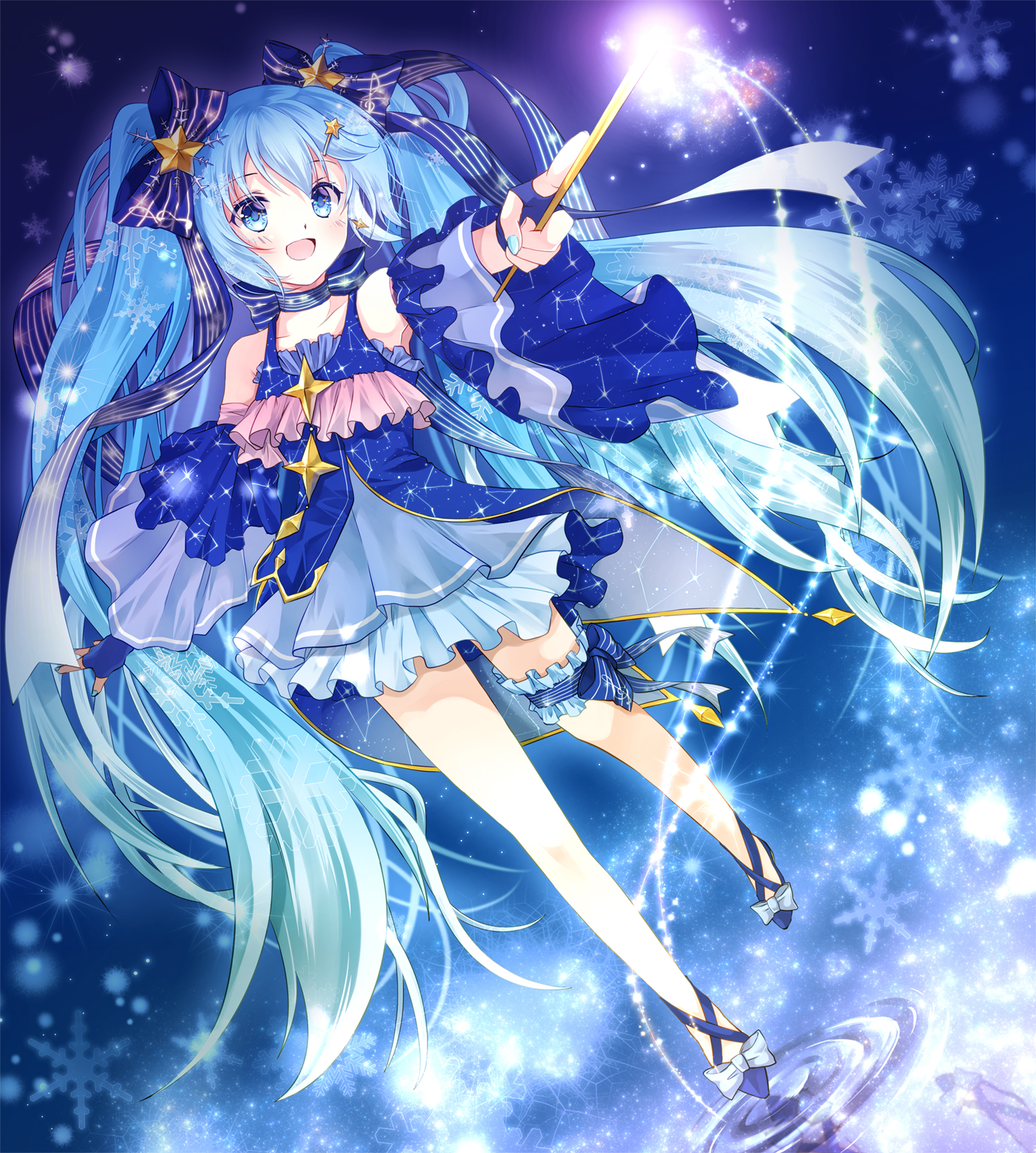 初音未来 雪未来2017 绘师:いろは 本作品pixiv id=64974098