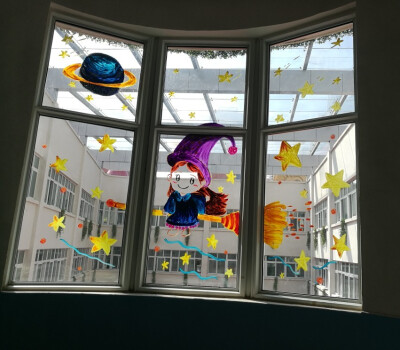玻璃画 幼儿园