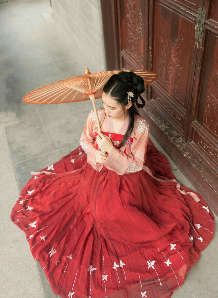 汉服,古风女头,摄影,写真,绾青丝,羽婳