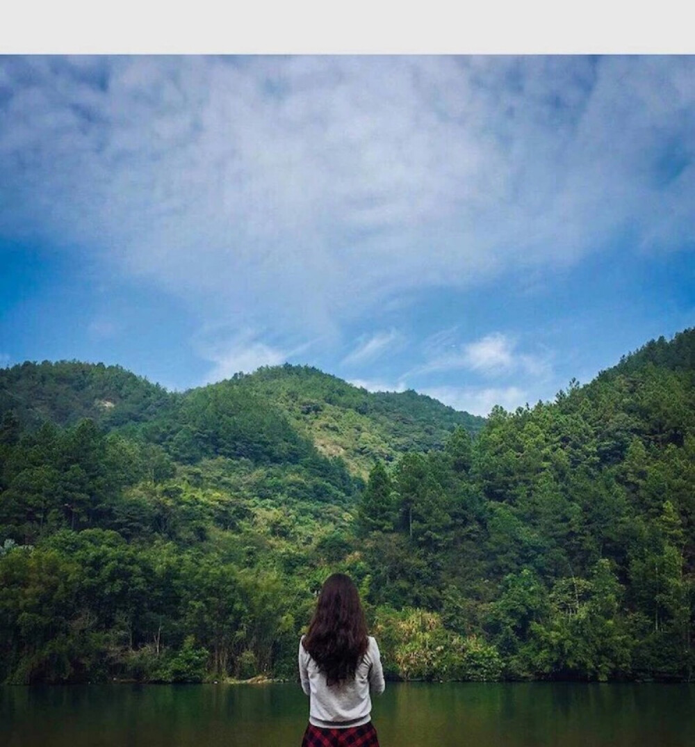 情侣头像风景女