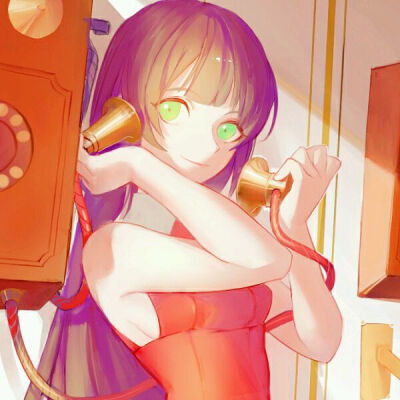 动漫女头/夕阳落日