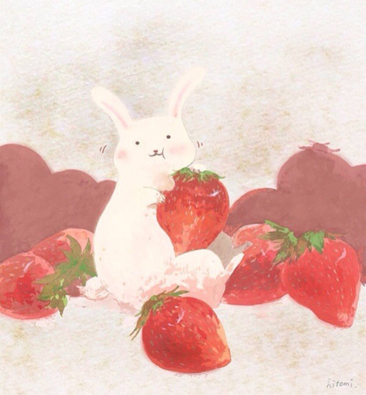 兔头 草莓 卡通 粉色 可爱设计图__图片素材_其他_设计图库_昵图网nipic.com