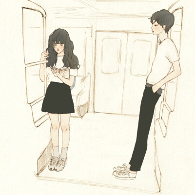 韩国插画师 salgoo 情侣头像 喜欢的可以去我的另一个专辑找 韩国插画