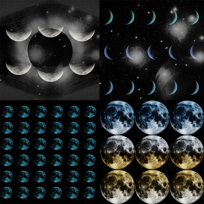 月球月亮月相变化满月新月凸月上弦月png设计素材png255