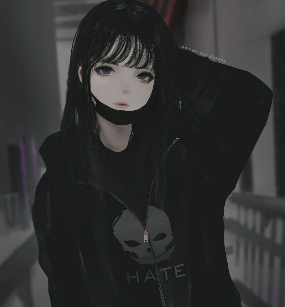 暗黑系头像 少女 个性