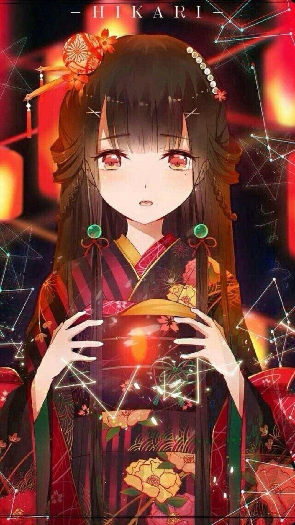咸鱼首发 二次元动漫少女 和风 眼泪 古风