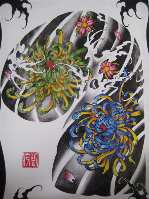 传统纹身 日式纹身 武汉纹身 纹身 刺青 老传统纹身 传统纹身手稿 老