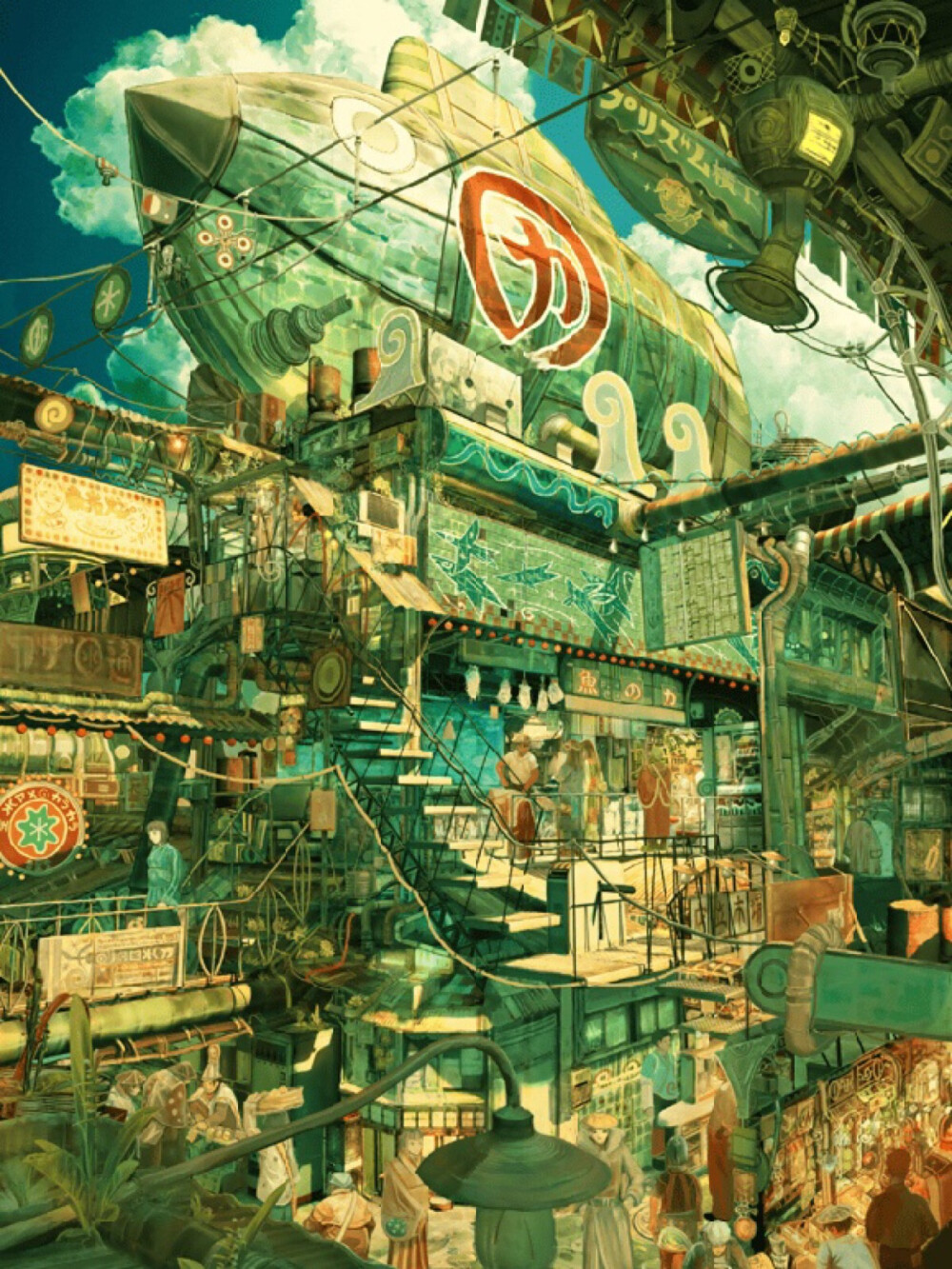 tekkonkinkreet(恶童 场景设计.