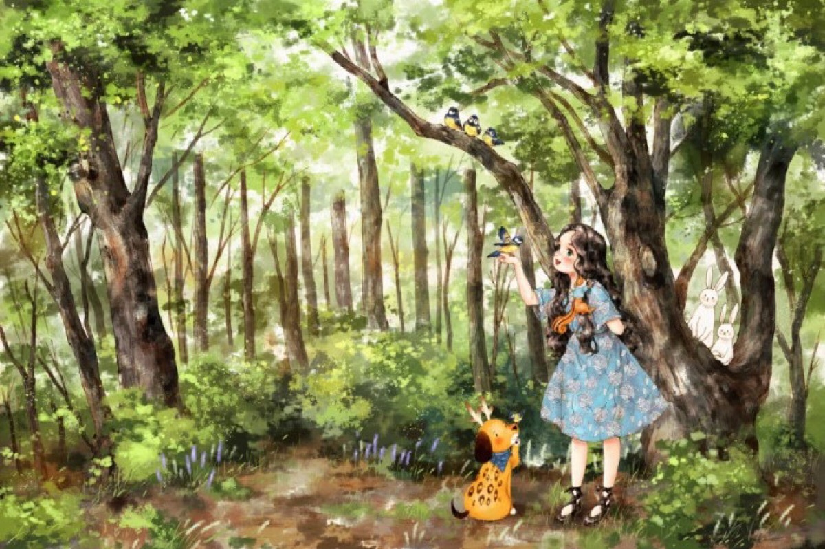 森林女孩——aeppol - 堆糖,美图壁纸兴趣社区