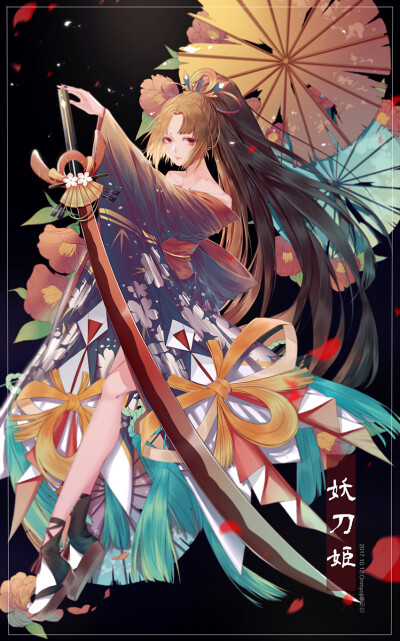 阴阳师 妖刀姬 绘师:nodoka 本作品pixiv id=65574881