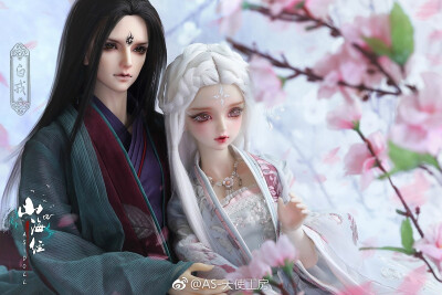 山海经〕sd娃娃 bjd 玩具 人偶 壁纸 萌物 古风精致情侣