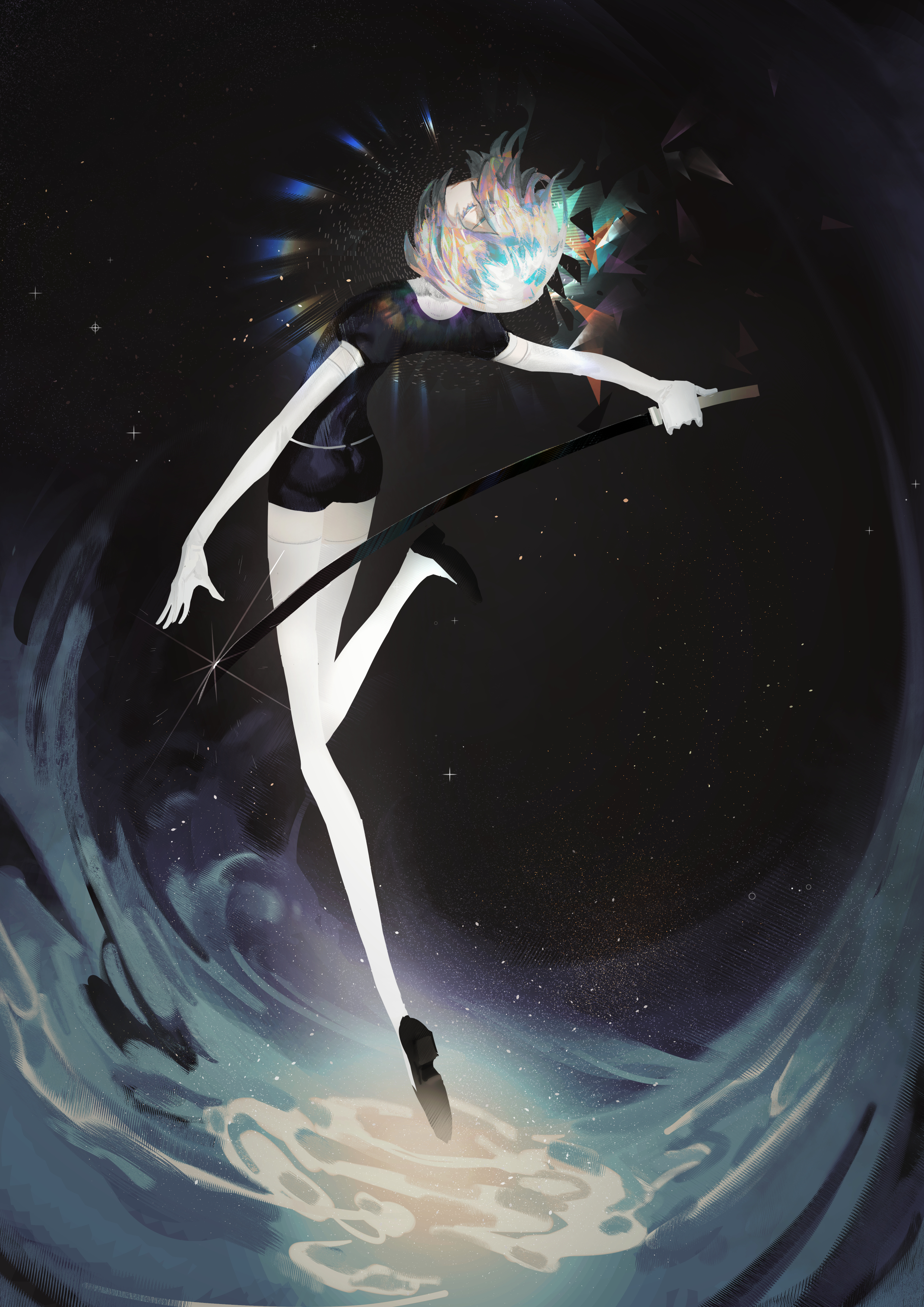 宝石之国 钻石 绘师:kkia(pixiv id=1734614 本作品pixiv id=