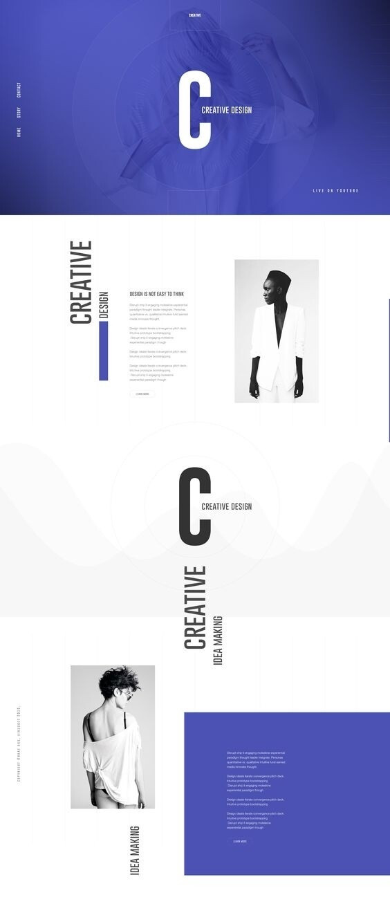 设计秀# 设计感爆棚的简洁化网页版式#设计参考