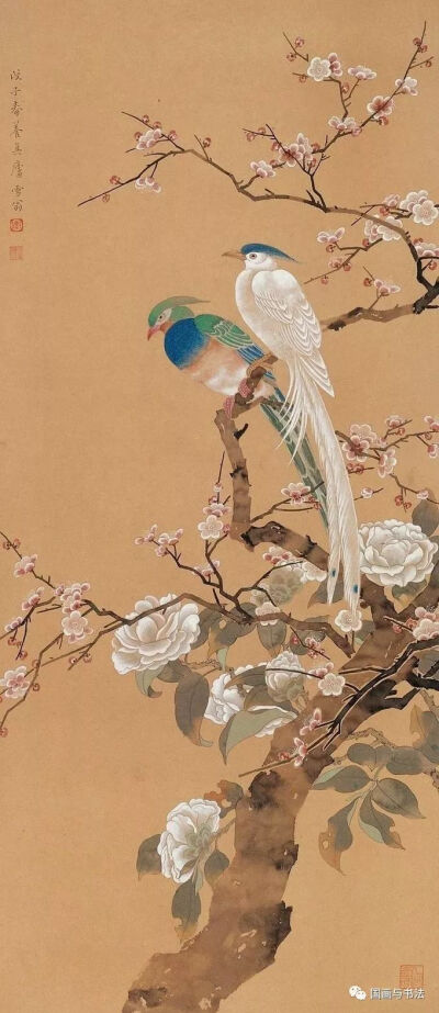 陈之佛的花鸟画继承了宋,元以来工笔画优秀传统,将西画方法与图案规律