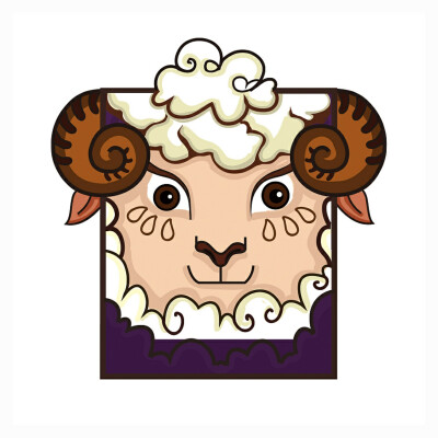 十二生肖方块头像——羊