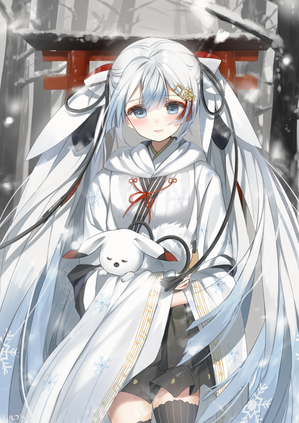 初音未来 雪未来2018 绘师:ムルプル(pixiv id=14772638) 本作品pixiv