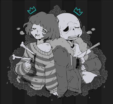 undertale frisk x sans (来源百度)