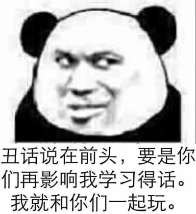表情包 熊猫人