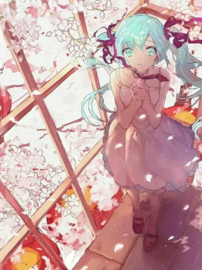 樱花初音未来 唯美 梦幻 美腻