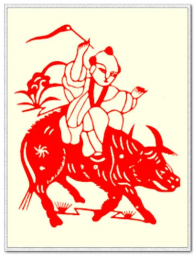 精品收藏*十二生肖剪纸—牛