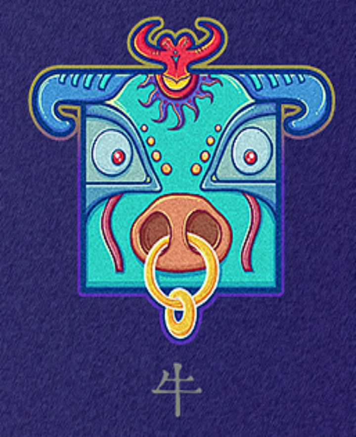 脏糟★十二生肖插画—牛 堆糖,美图壁纸兴趣社区