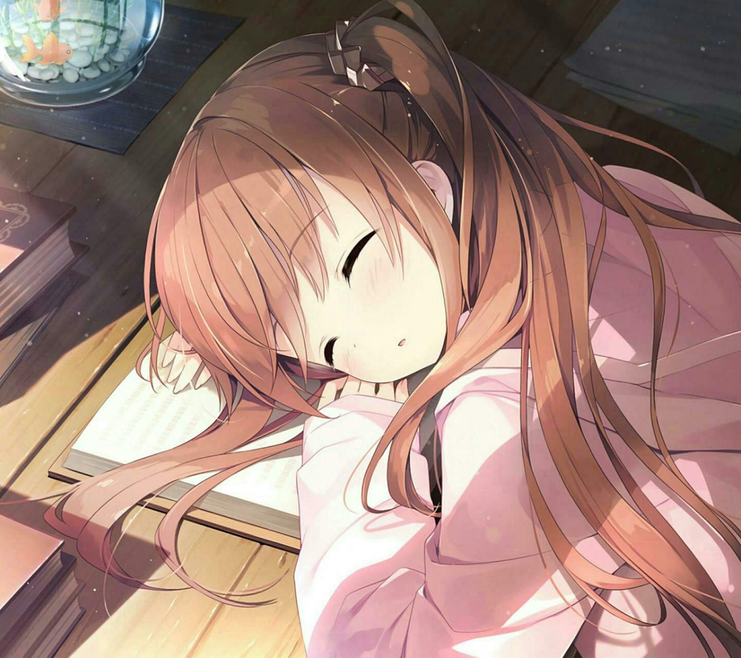 Sleepy Anime Girl Wallpapers - Wallpaper Cave