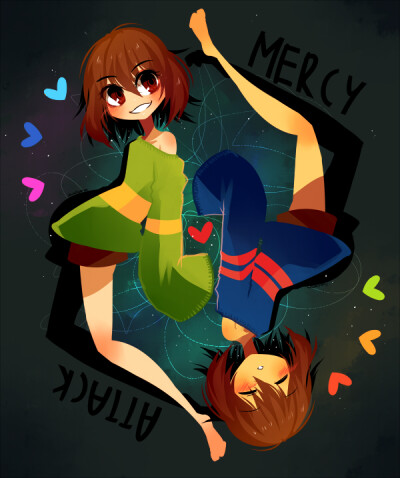 undertale chara x frisk