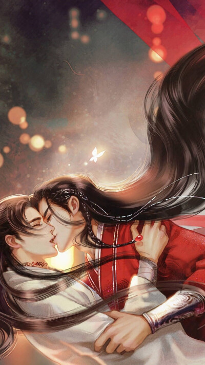 天官赐福 花怜 无水印 手机壁纸 插画微博作者:踏焰焚风