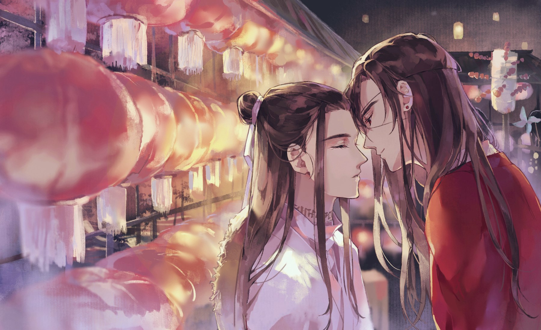 天官赐福#花怜 无水印 桌面壁纸 微博作者:博斯藤壶